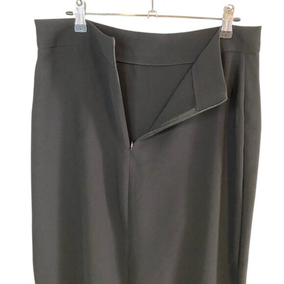 Zara - Black Faux Wrap Midi Skirt - L - NWT - Picture 5 of 9